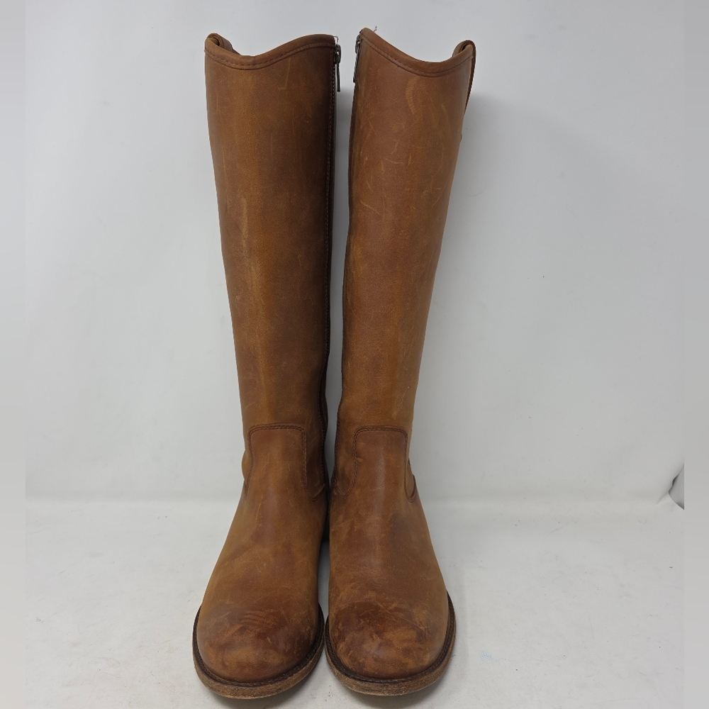 Frye Melissa Button Inside Zip Leather Boots 3470… - image 2